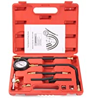 Elegantamazing - Kit de probador de presión de Bomba de inyección de Combustible para Coche- manómetro de compresión de…